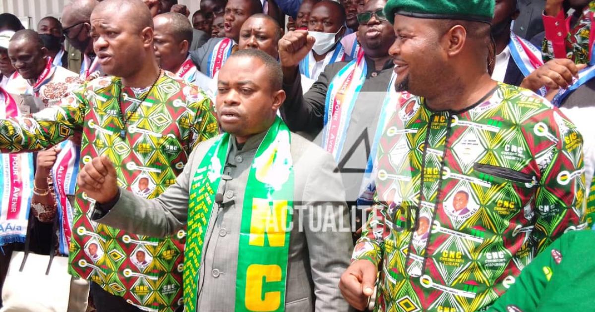 Les membres du Congrès national Congolais (CNC)/Ph ACTUALITE.CD