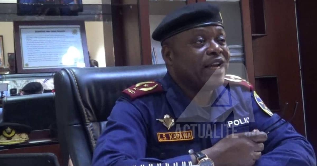Le général Louis Second Karawa, chef de la police au Haut-Katanga/Ph ACTUALITE.CD