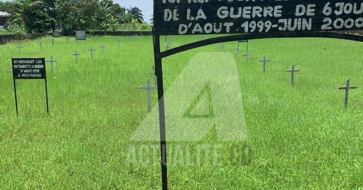 Les tombes des victimes de la guerre de six jours à Kisangani/Ph ACTUALITE.CD