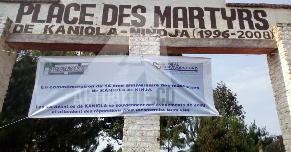 Place des martyrs à Kaniola/Ph ACTUALITE.CD