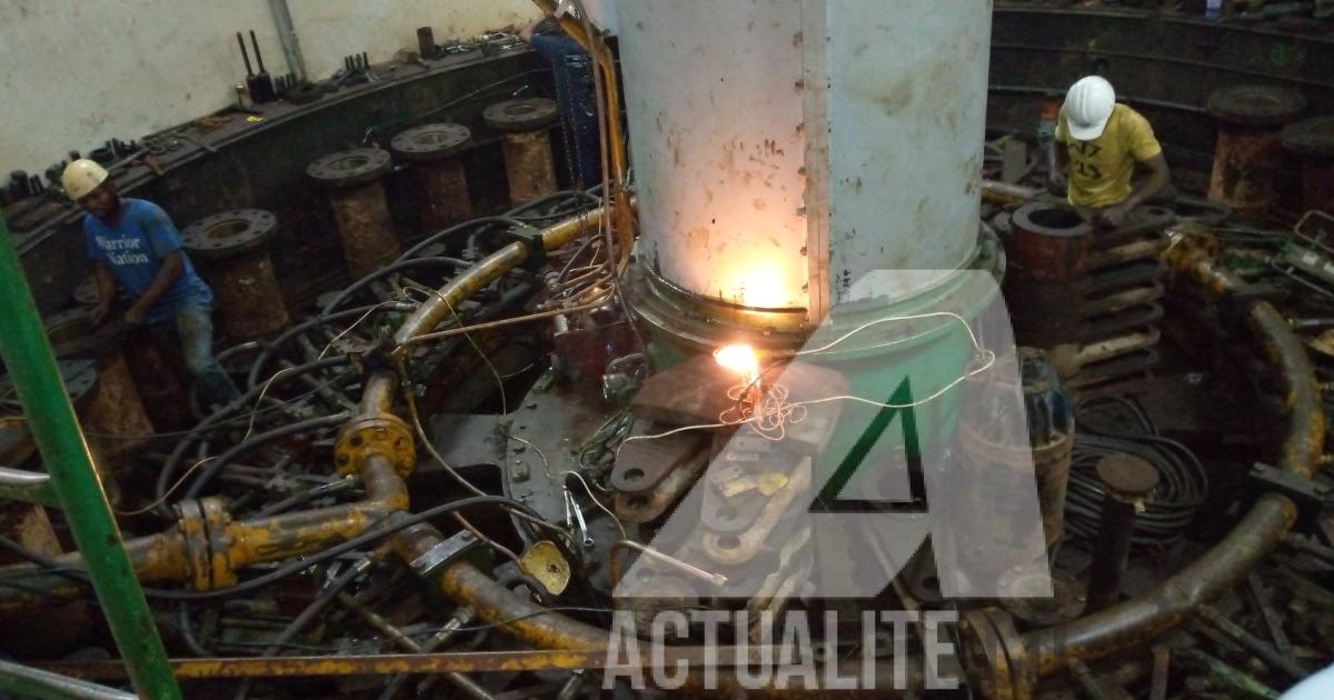 Le G24 en réparation. Ph. ACTUALITE.CD.