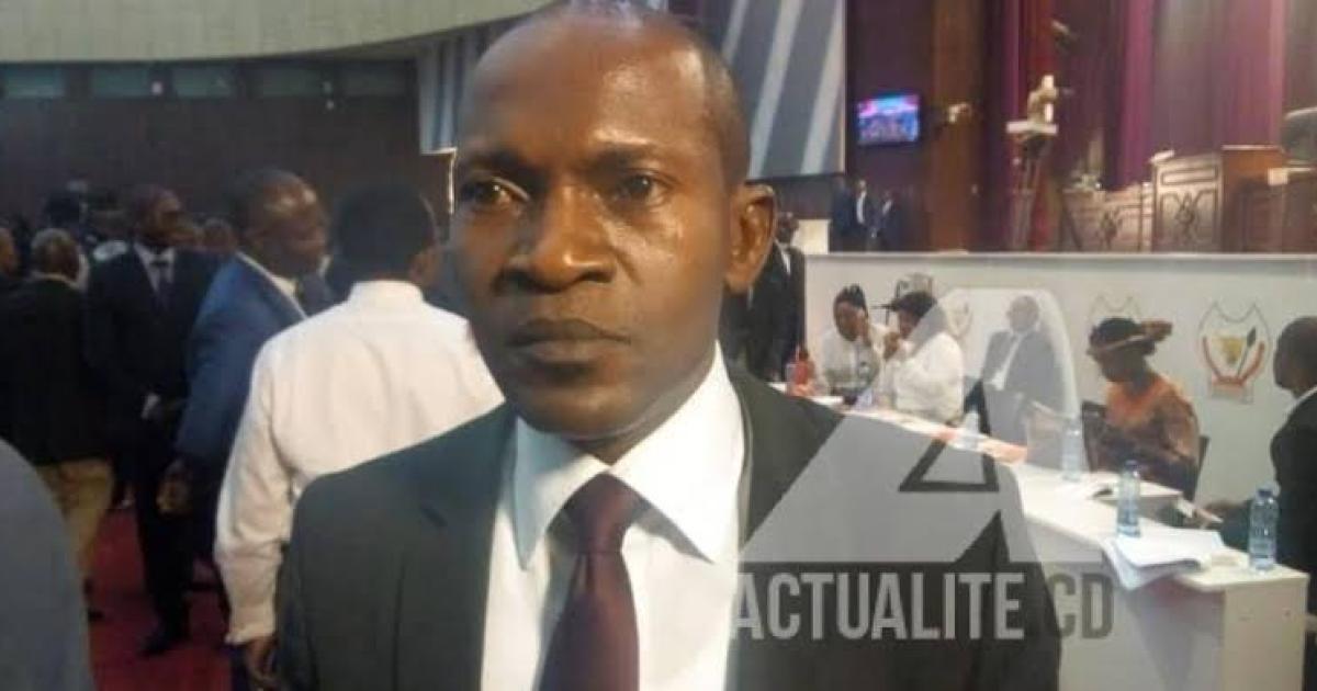 Le député national Daniel Nsafu à l'Assemblée nationale. Ph. ACTUALITE.CD.