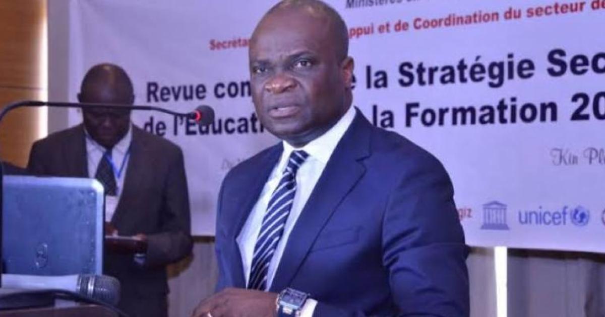 Willy Bakonga, ministre de l'EPSP/Ph. Droits tiers