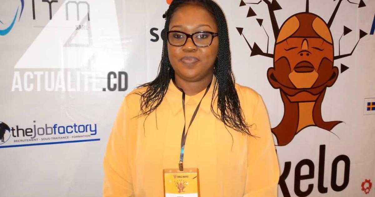 Nancy Mbungu, Directrice en charge de l’Audit, risques et qualités à Orange RDC. Ph. ACTUALITE.CD.