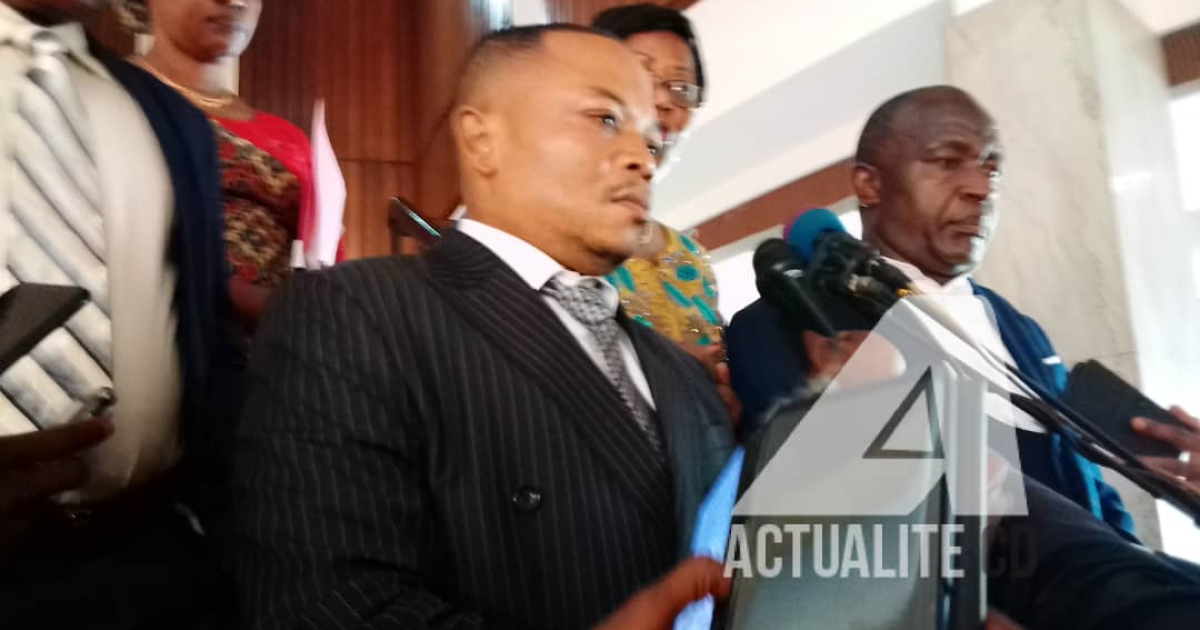 Le président du CNDH, Mwamba Mushikonke Mwamus après consultations avec le Chef de l'Etat le 2 novembre 2020/Ph ACTUALITE.CD
