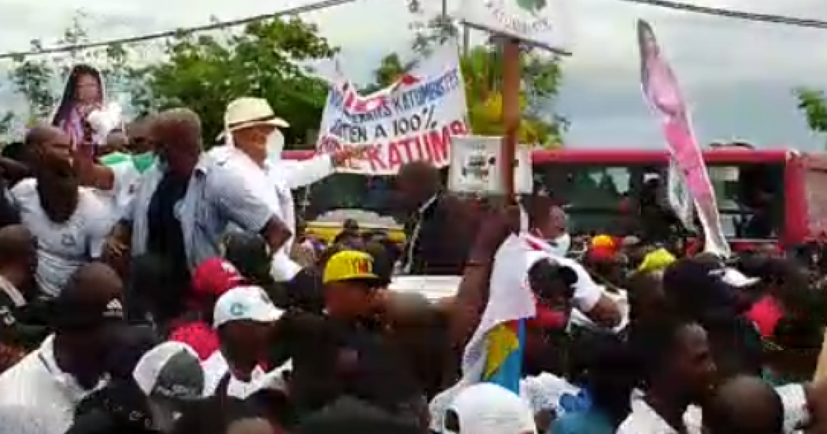 Moise Katumbi en procession ce 6 novembre à Kinshasa/Ph ACTUALITE.CD