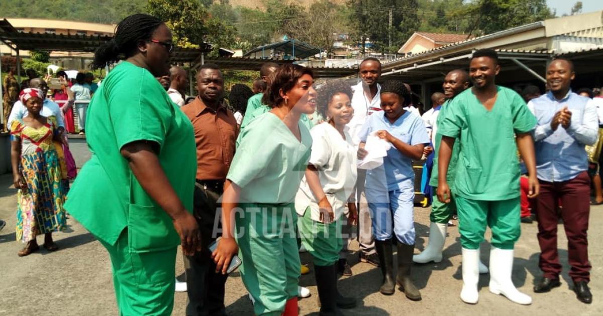 Illustration. Les agents de riposte contre Ebola à Goma/Ph ACTUALITE.CD