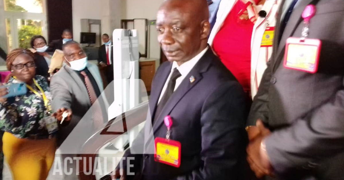 Justin Bitakwira après consultations au Palais de la Nation/Ph ACTUALITE.CD