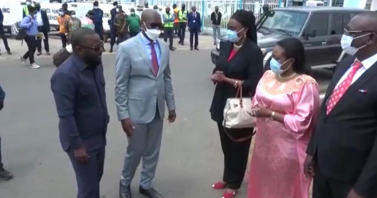 les Gouverneurs Zoé Kabila (Tanganyika) et Jacques Kyabula (Haut-Katanga) en route pour Kinshasa/Ph. droits tiers 