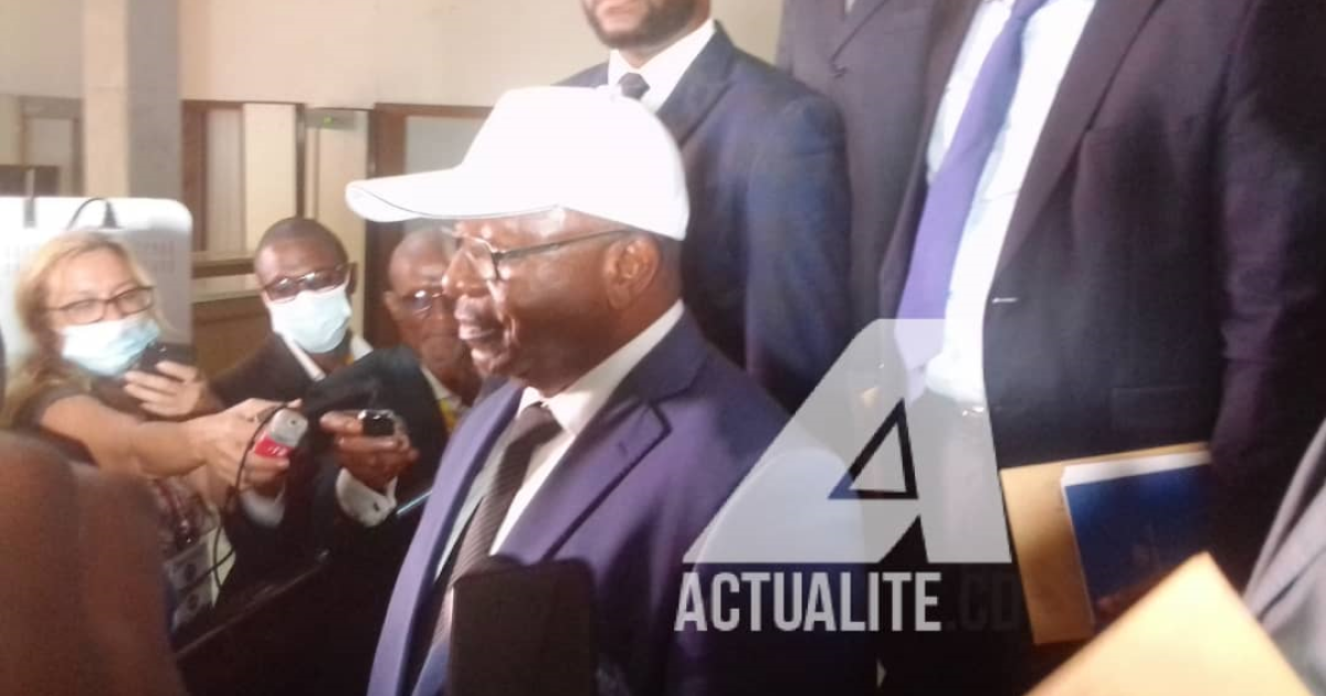 Le député Dieudonné Bolengetenge chef de la délégation aux consultations présidentielles/Ph ACTUALITE.CD 