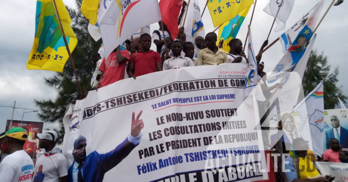 Marche de soutien aux consultations présidentielles/Ph ACTUALITE.CD