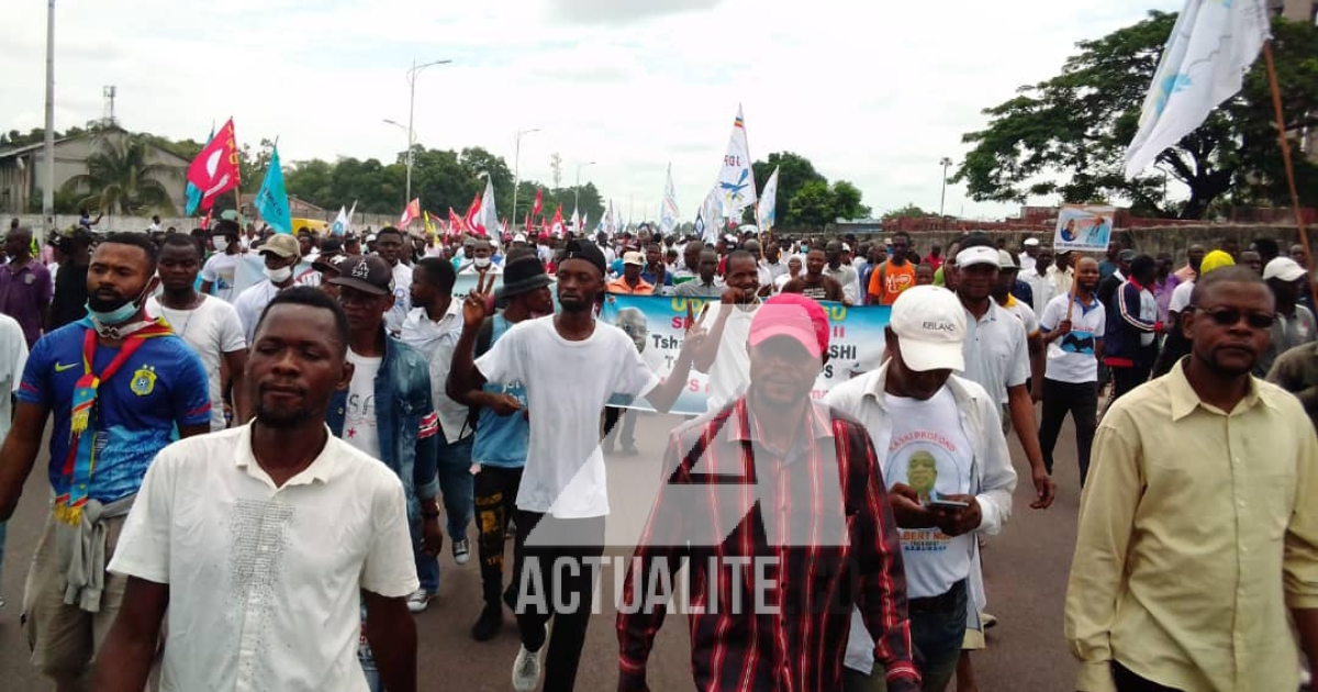 Marche de soutien aux consultations présidentielles/Ph ACTUALITE.CD