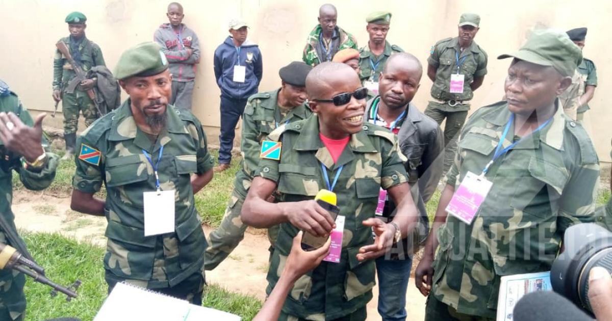 Les miliciens de FRPI à Gety à l'occasion de la signature d'un accord de paix avec le gouvernement/Ph ACTUALITE.CD