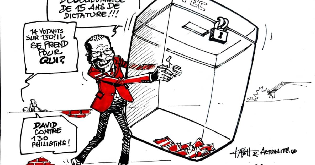 Les caricatures de ACTUALITE.CD sont réalisées par Kash. 