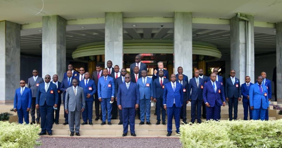 Les gouverneurs des provinces et le chef de l'Etat à l'ouverture de la 7e conférence à Kinshasa/Ph Présidence 