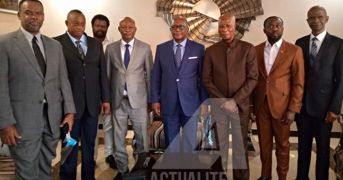 Dr. Bruno Miteyo et les gouverneurs du Grand-kasaï/Ph. ACTUALITE.CD