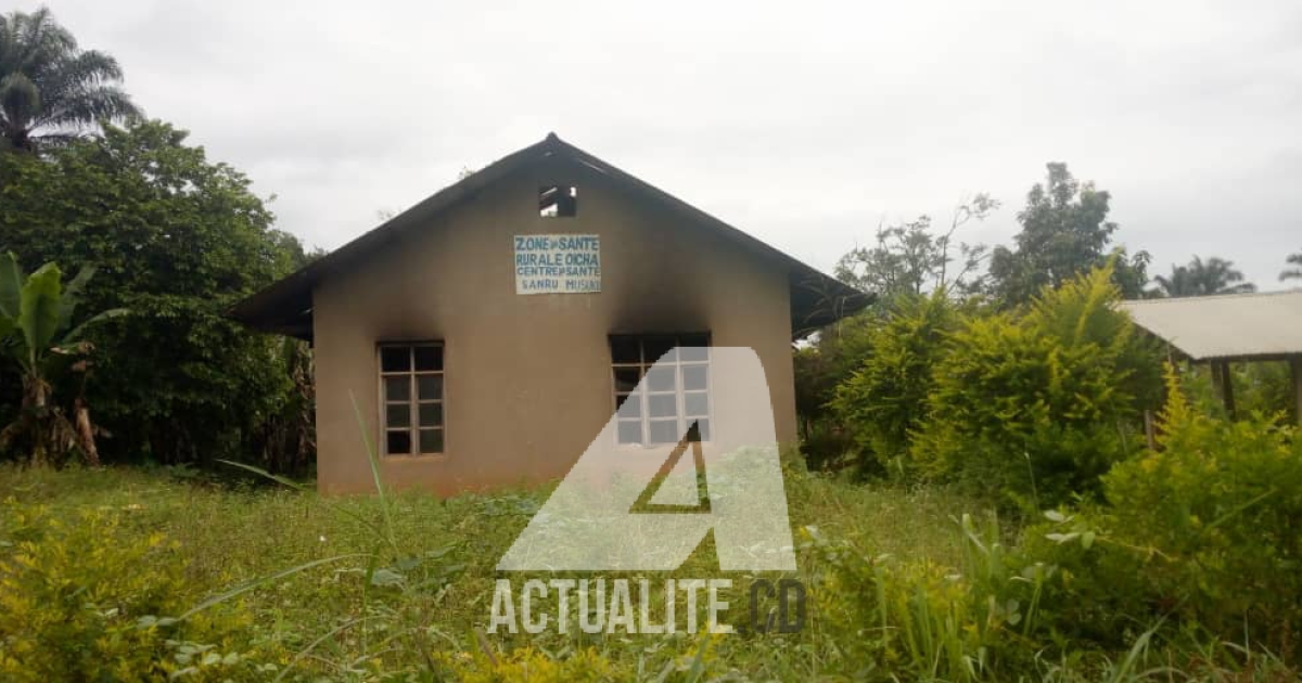 Une maison désertée au village Masuku dans le territoire de Beni/Ph ACTUALITE.CD