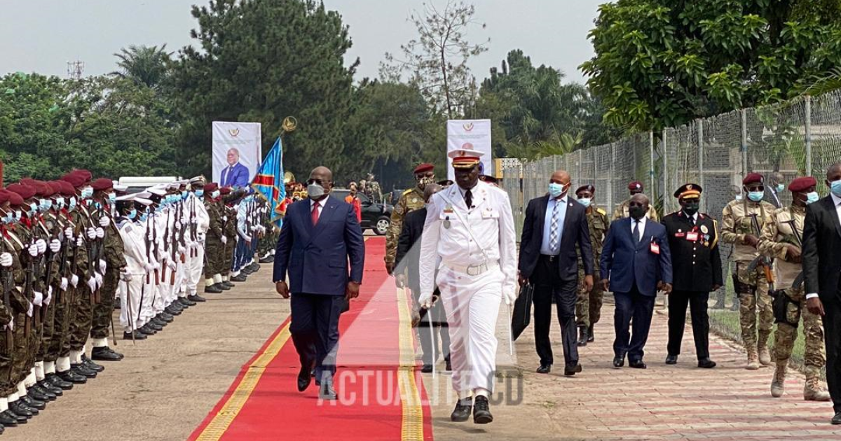 Félix Tshisekedi à l'ouverture de l'école de guerre de Kinshasa/Ph ACTUALITE.CD
