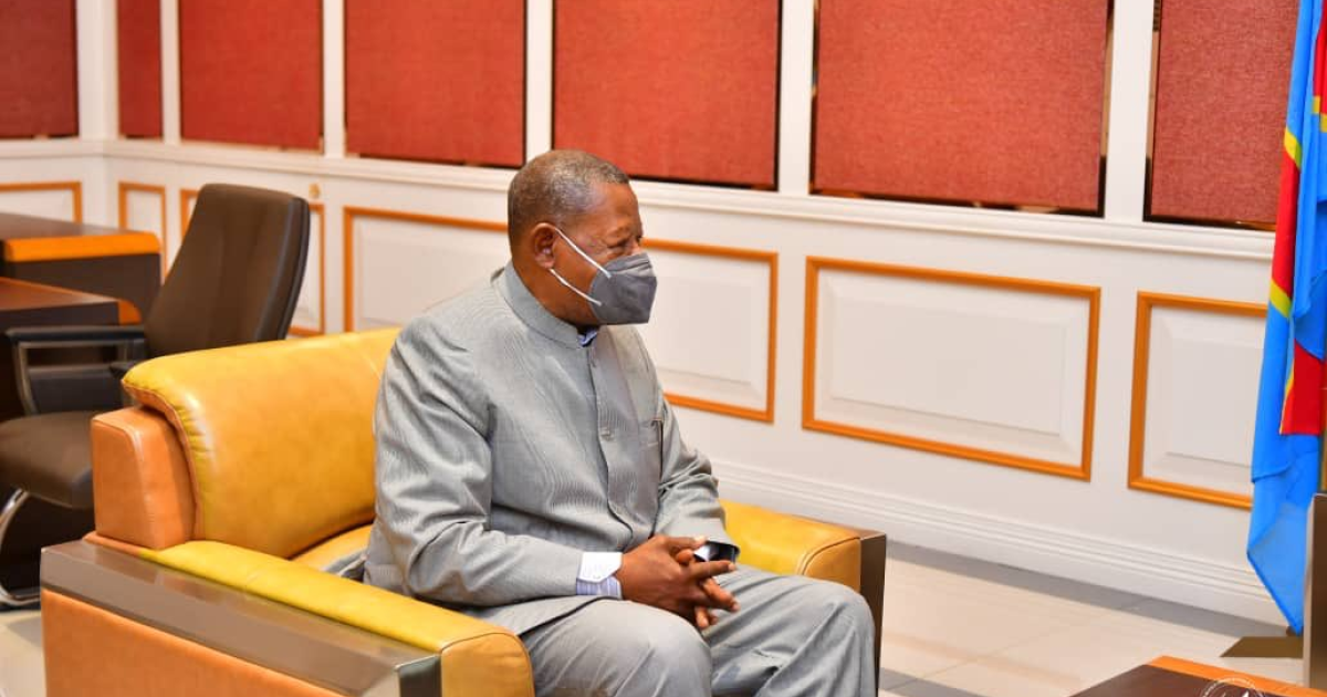Lambert Mende reçu par Félix Tshisekedi