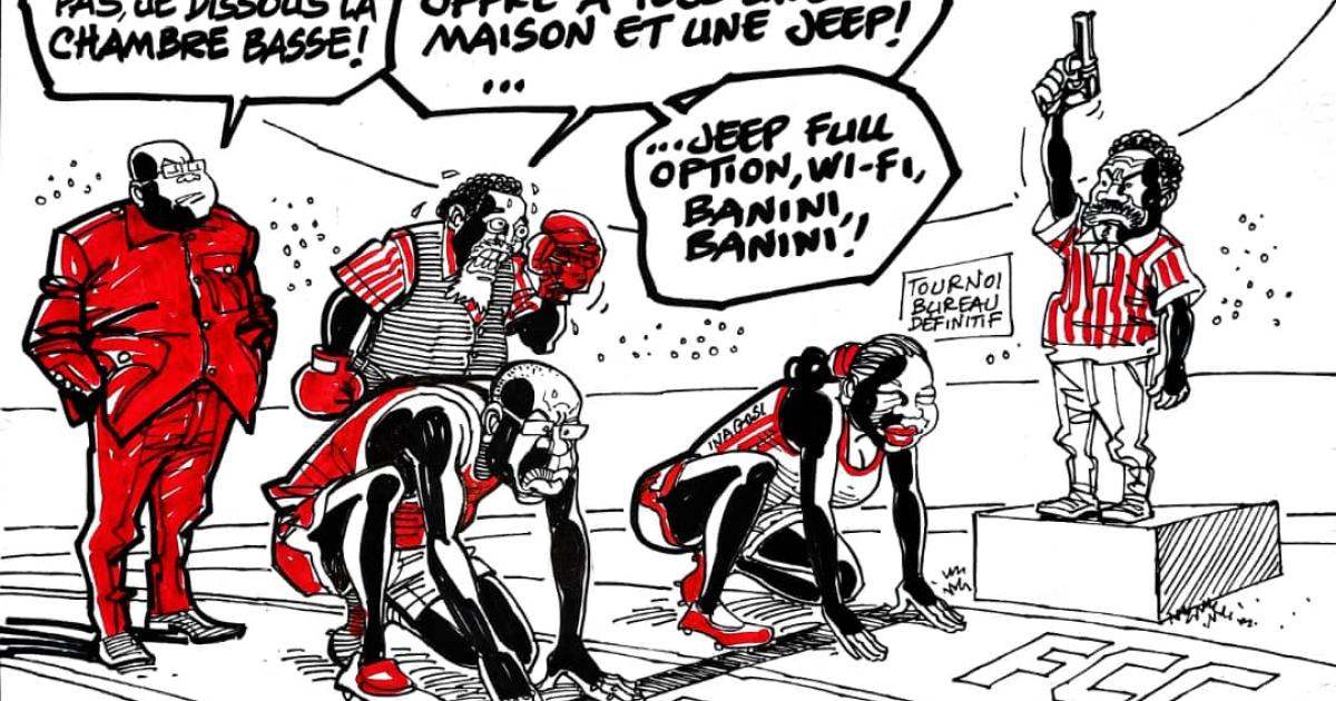 Les caricatures de ACTUALITE.CD sont réalisées par Kash. 