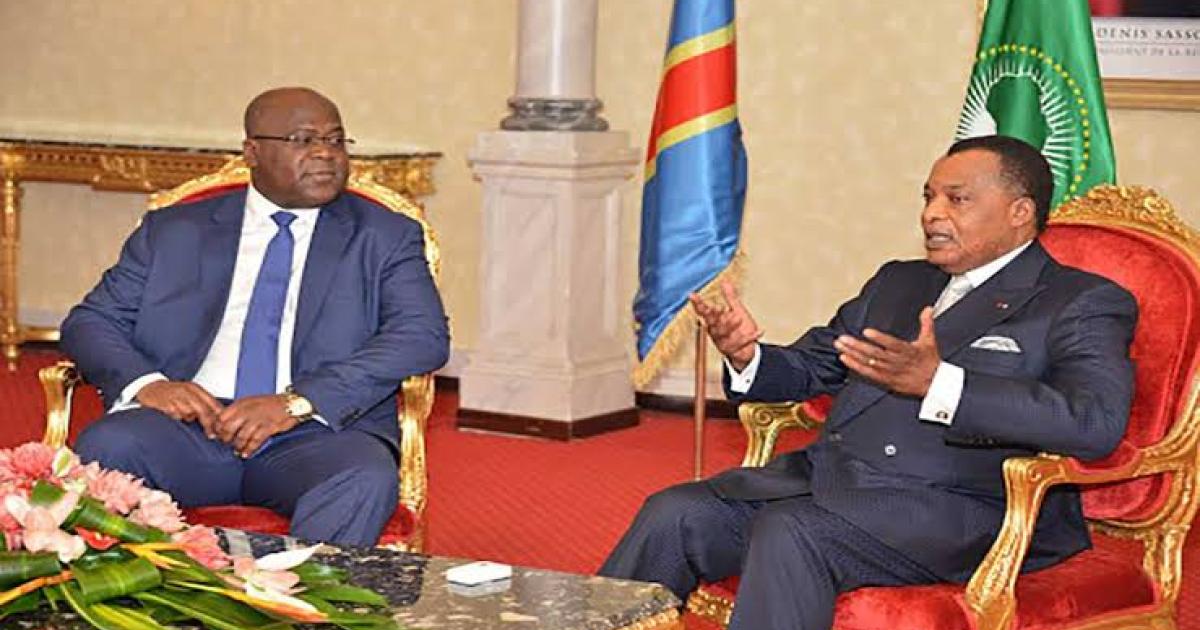 Tshisekedi et Sassou. Ph. Droits tiers.