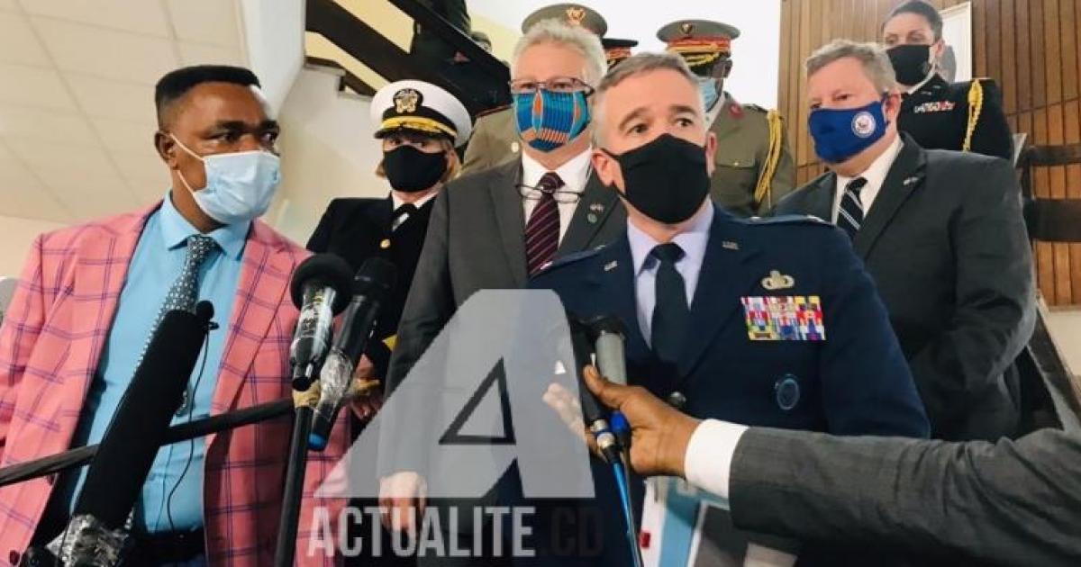 La délégation de l'AFRICOM au sortir d'une rencontre avec Félix Tshisekedi au Palais de la Nation/Ph ACTUALITE.CD