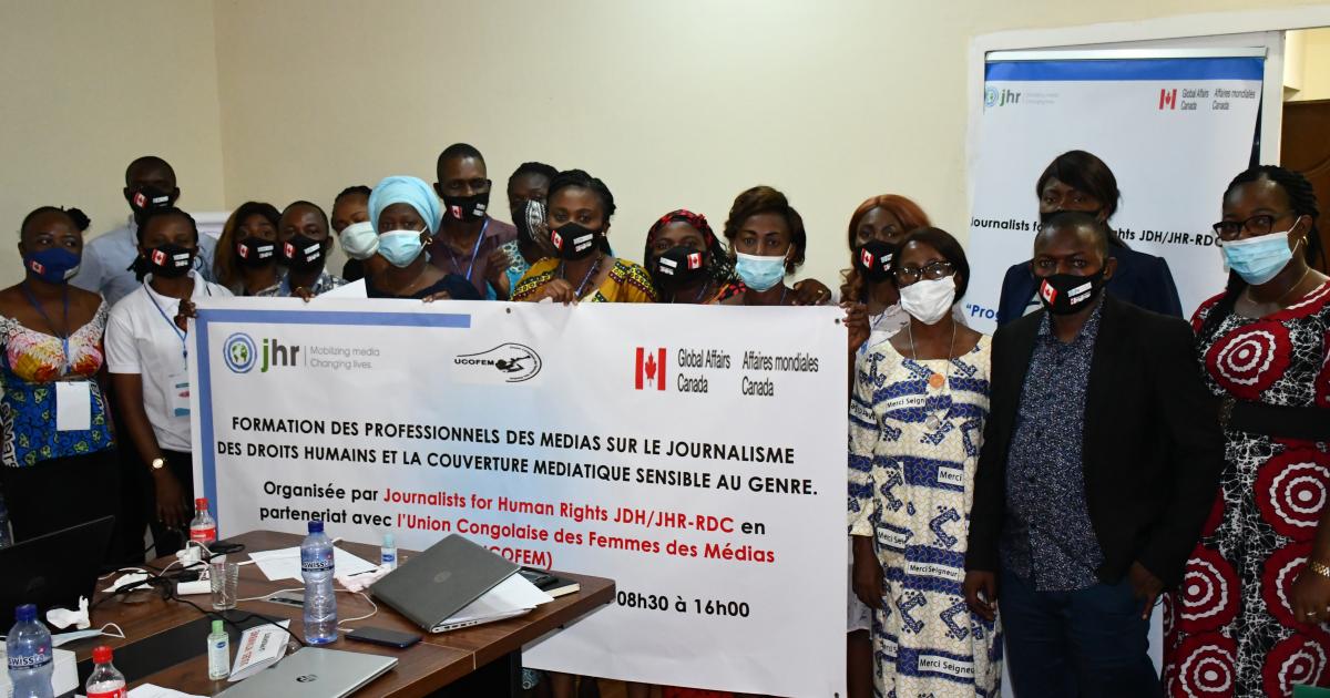 RDC : JHR a formé des journalistes sur la couverture des questions liées aux droits humains