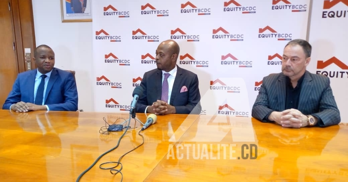 De gauche à droite, Célestin Mukeba, Nestor Ankiba et Yves Cuypers/Ph ACTUALITE.CD