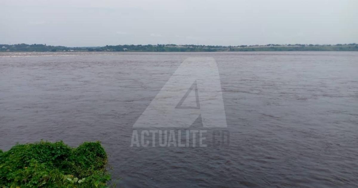 Les eaux du fleuve Congo à Kinshasa/Ngaliema. Ph. ACTUALITE.CD