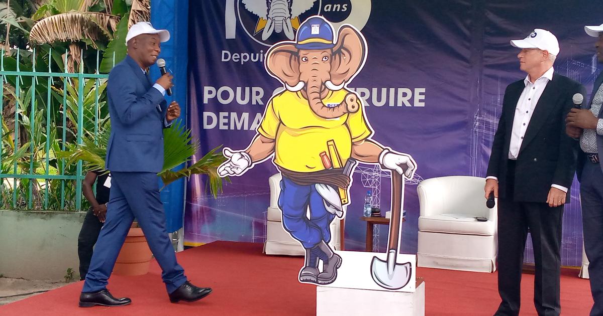 Mascotte de la cimenterie de Lukala. Ph. Droits tiers. 