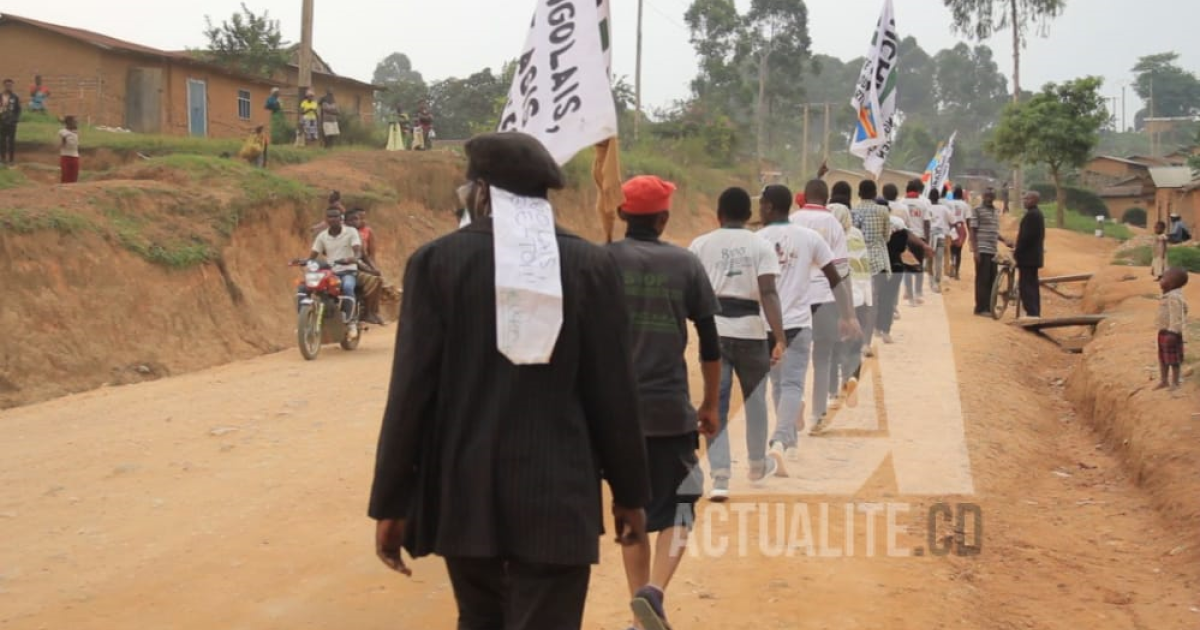 Les militants de Lucha partis de Butembo à Beni/Ph ACTUALITE.CD