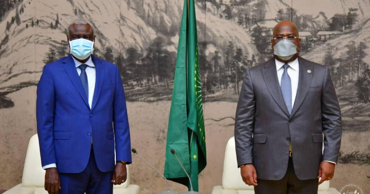 Félix Tshisekedi, président de l'UA et Moussa Faki, président de la CUA