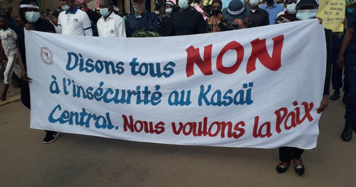 Manifestation des femmes contre l'insécurité à Kananga/Ph ACTUALITE.CD