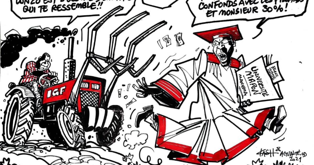 Les caricatures de ACTUALITE.CD sont réalisées par Kash. 