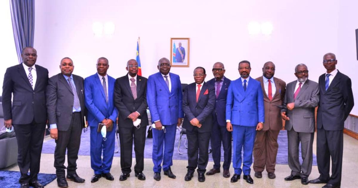 Bahati Lukwebo et la délégation du RAPUCO