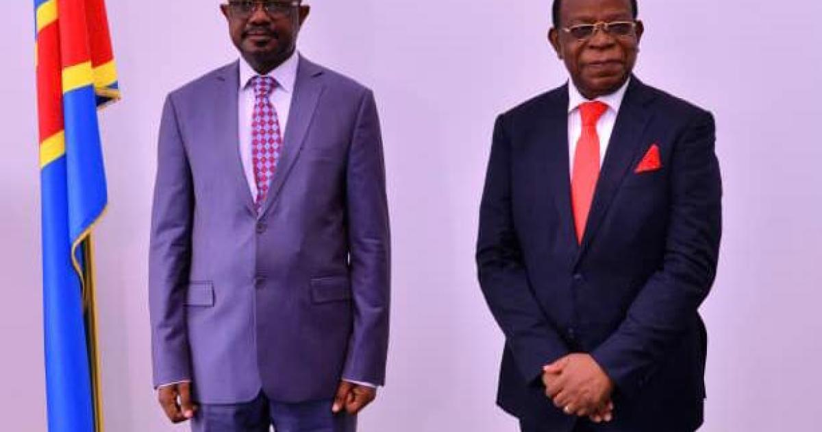 Modeste Bahati Lukwebo et le directeur Afrique centrale et occidentale de l'ONU