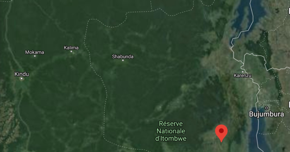 Carte du secteur d'Itombwe