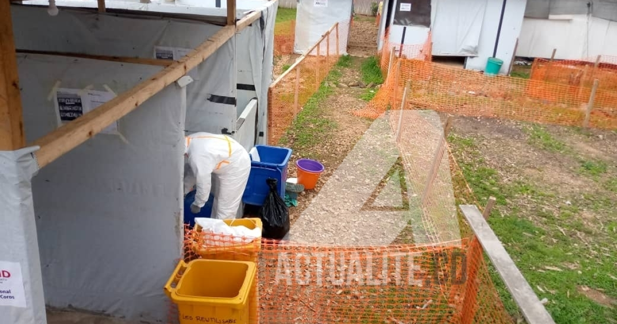 Un centre de traitement d'Ebola à à Butembo en 2021/Ph ACTUALITE.CD