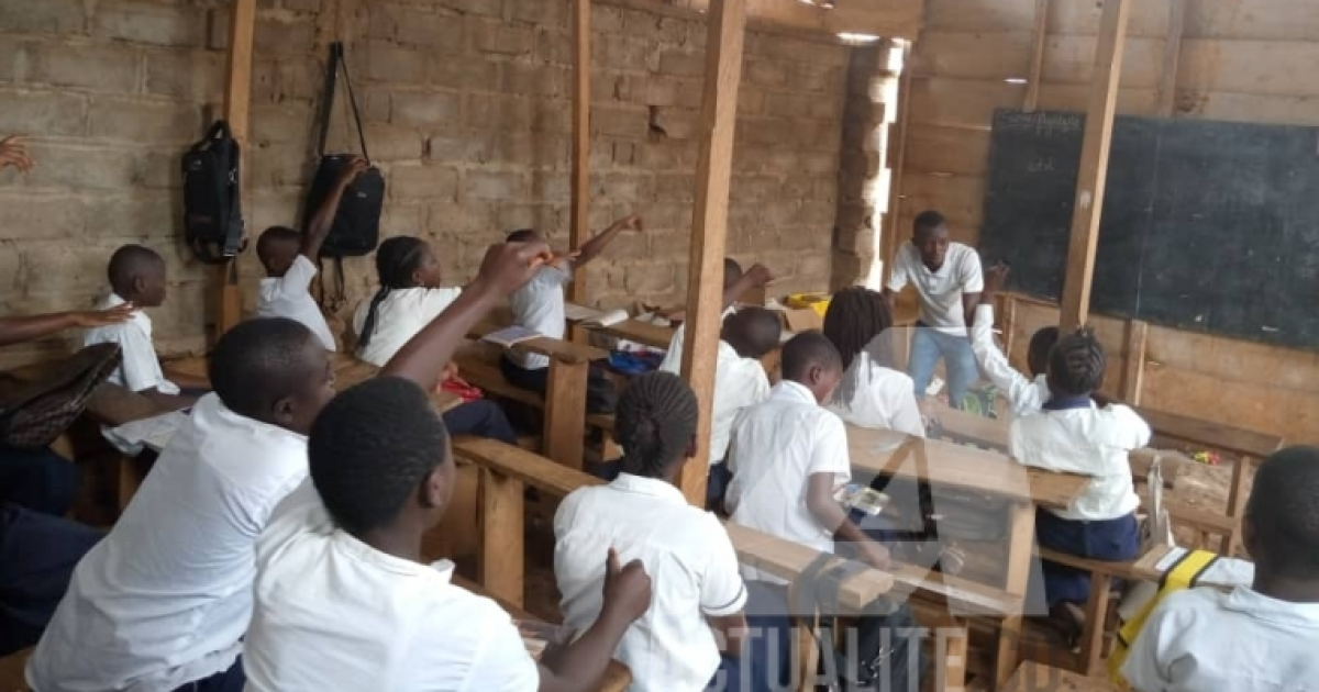 Illustration. Les élèves dans une classe de l'école primaire Virunga/Ph ACTUALITE.CD