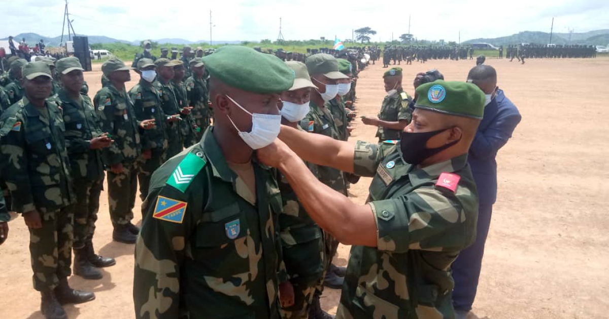 Cérémonie d'intégration de 207 jeunes au sein des FARDC/Ph ACTUALITE.CD