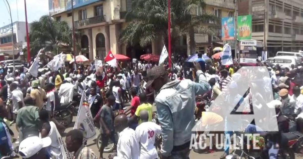Les militants de l'UDPS à Lubumbashi/Ph. ACTUALITE.CD