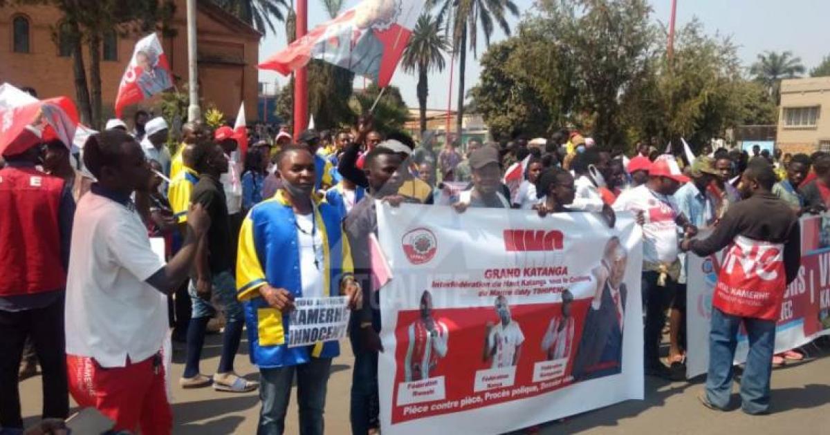 UNC/Haut-Katanga lors d'une manifestation à Lubumbashi/Ph. ACTUALITE.CD