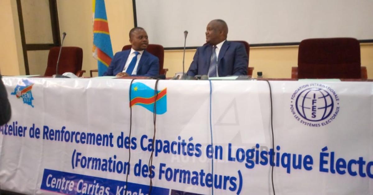 Le président de la CENI (G) et le SEN de la CENI (G)/Ph. ACTUALITE.CD