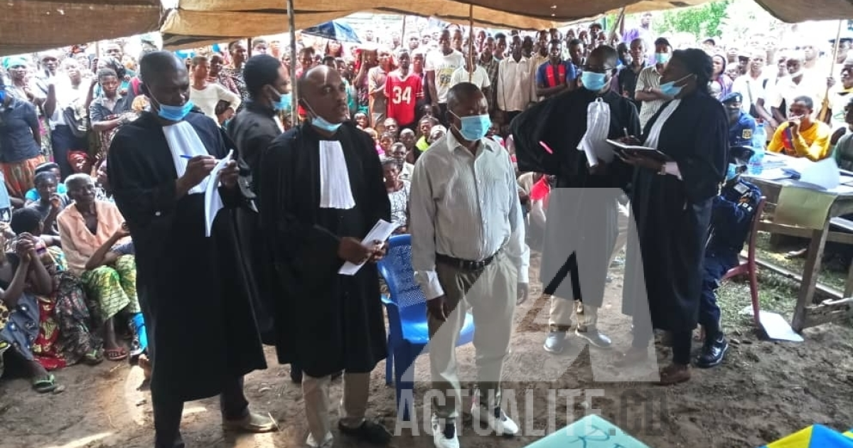 Procès du chef coutumier et ancien chef milicien Laurent Nsumbu Katende/Ph ACTUALITE.CD