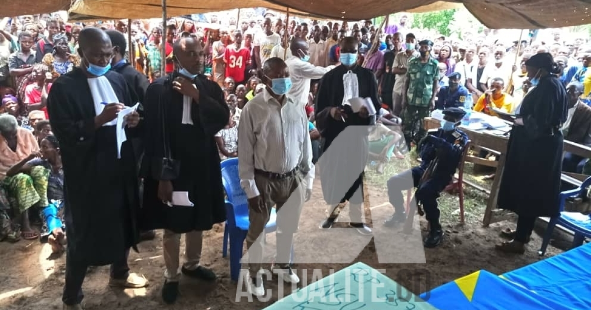 Procès du chef coutumier et ancien chef milicien Laurent Nsumbu Katende/Ph ACTUALITE.CD