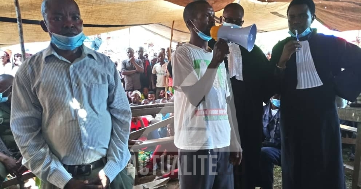 Procès du chef coutumier et ancien chef milicien Laurent Nsumbu Katende/Ph ACTUALITE.CD