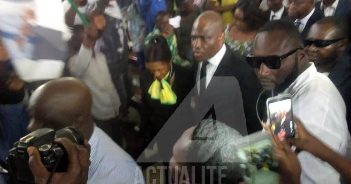 Martin Fayulu et les militants de l'ECIDE/Ph ACTUALITE.CD