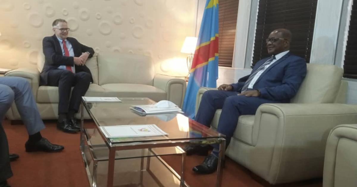 Dr Bruno Miteyo et l'ambassadeur de Norvège