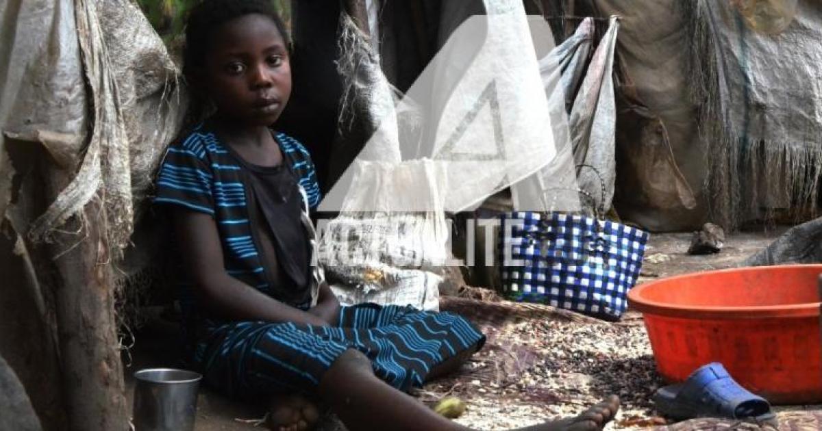 Un enfant déplacé dans un site à Kiwanja, au Nord-Kivu/Ph ACTUALITE.CD