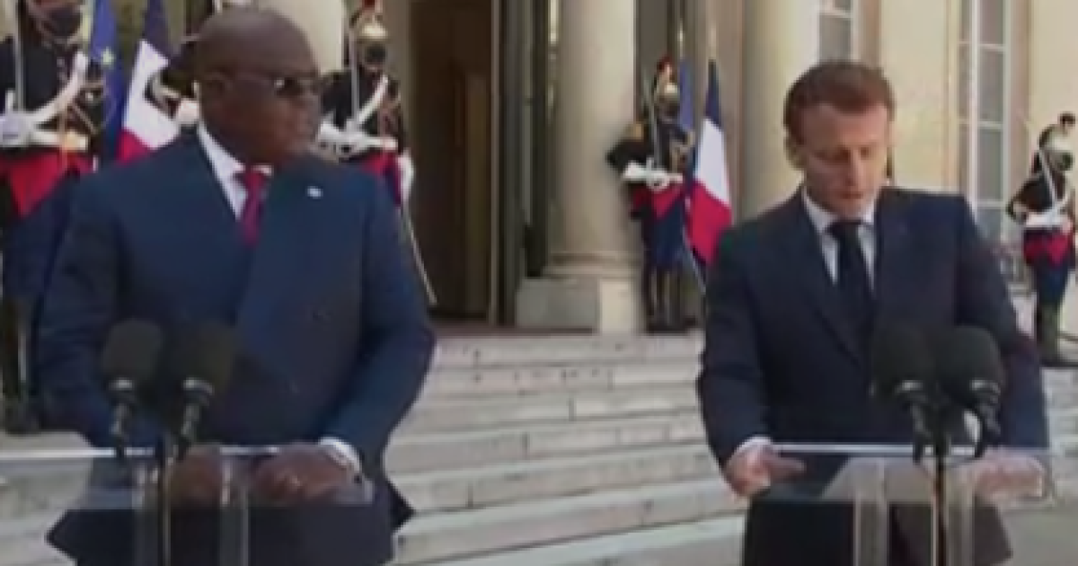 Félix Tshisekedi et Emmanuel Macron